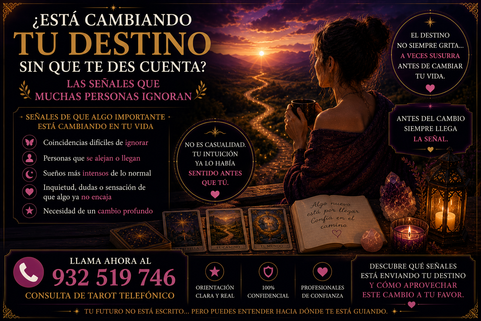 ¿Está cambiando tu destino sin que te des cuenta? Las señales que muchas personas ignoran: futuro, destino y señales que pueden estar llegando cambio destino señales importantes intuicion futuro tarot