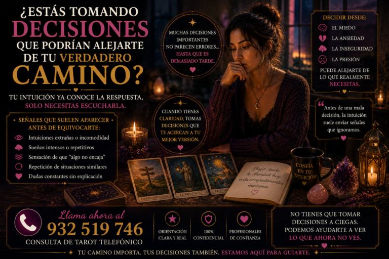 decisiones equivocadas verdadero camino intuicion dudas tarot