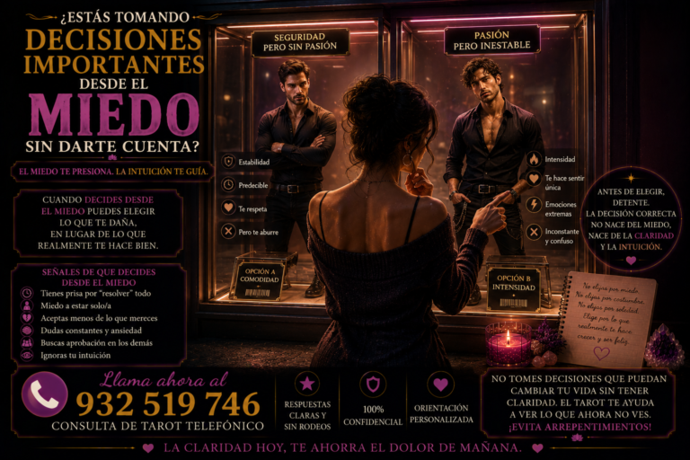 decisiones importantes miedo ansiedad dudas tarot