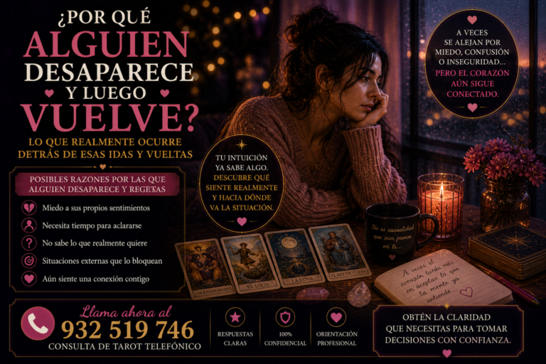 por que desaparece y vuelve sentimientos dudas amor tarot