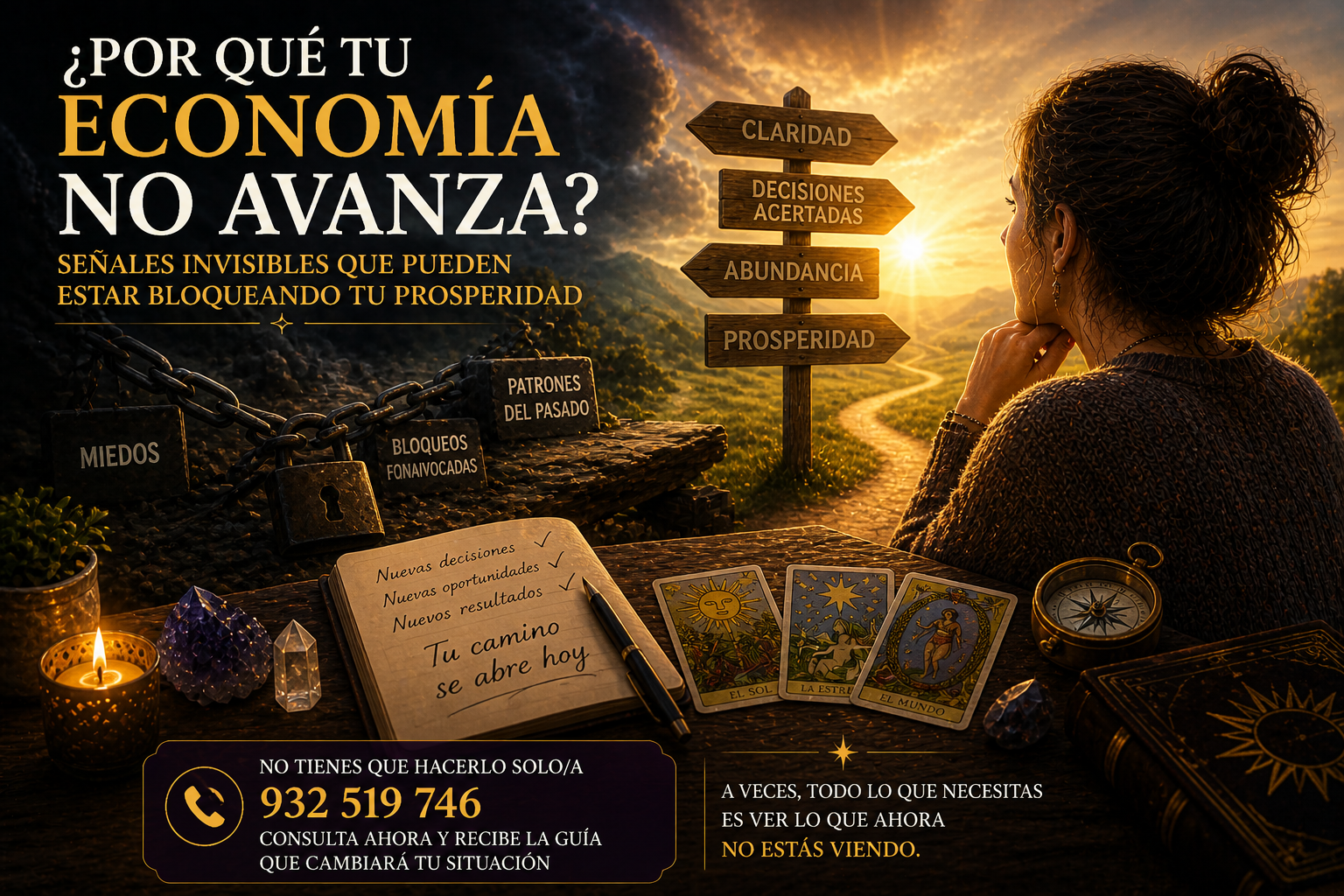 ¿Por qué tu economía no avanza? Señales invisibles que pueden estar bloqueando tu prosperidad: cómo decidir con claridad y calma interior por qué mi economia no avanza bloqueos prosperidad dinero trabajo tarot