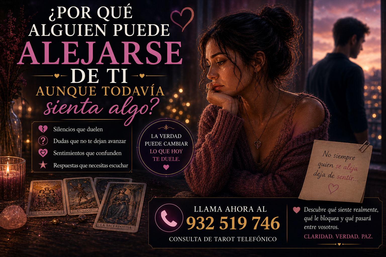 ¿Por qué alguien puede alejarse de ti aunque todavía sienta algo?: señales, sentimientos y lo que puede revelar el tarot por que se aleja si siente algo dudas amor tarot sentimientos