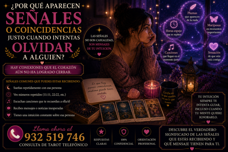 señales coincidencias olvidar alguien sueños intuicion tarot