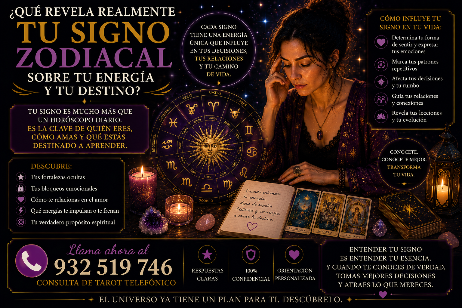 ¿Qué revela realmente tu signo zodiacal sobre tu energía y tu destino?: compatibilidad, amor y energía espiritual signo zodiacal energia destino personalidad astrologia tarot